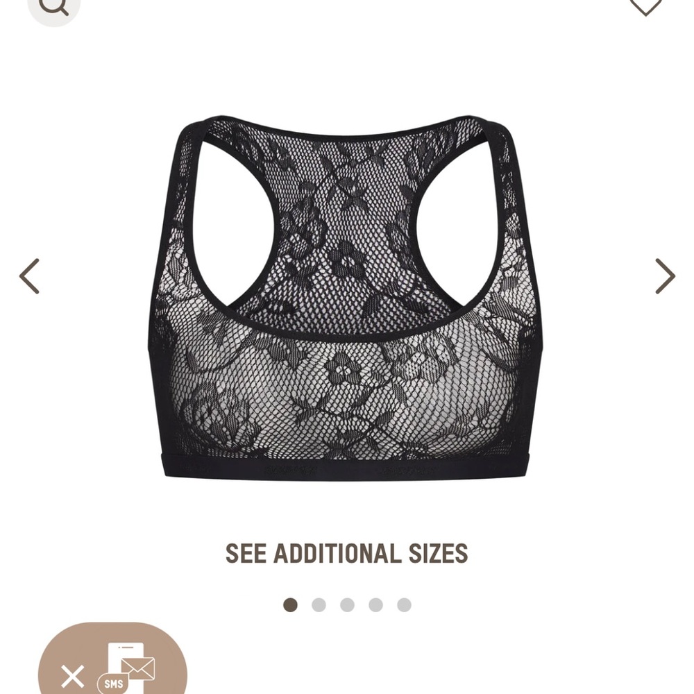 Skims Knit Lace Bralette